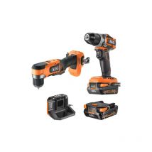 Pack AEG Perceuse-visseuse - Perceuse-visseuse d'angle - 18 V - Subcompact - Brushless - 2 Batteries 2,0 Ah - Chargeur