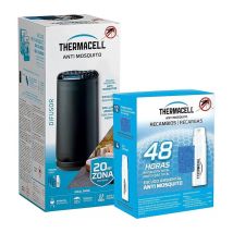Thermacell - Pack Antimosquitos para Exterior – Protección Eficaz sin Deet ni Perfume, Incluye Recambios para 12h + 48h Extra – Ideal para Terrazas y