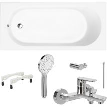Pack baignoire 170 x 70 villeroy et boch o Novo avec pieds et robinet