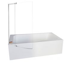 Pack baignoire bain douche 160 x 85 Jacob Delafon Malice version gauche + tablier en niche + pare bain