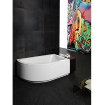 Glass - Baignoire asymétrique pop 160x100 cm - Droite - sans Tablier