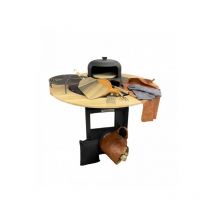 Mirichaud - Pack brasero 95 cm con su kit de elementos indispensables black