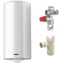 Ariston Group - Pack Chauffe eau électrique 200 Litres Initio blindé vertical ariston + Groupe de sécurité 3/4' + Siphon