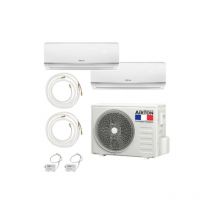 Airton - Pack Climatiseur reversible bi-split a Poser Soi-meme - 2500W - 2500W - Readyclim 2x4M - wifi