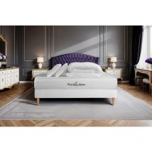 Pack Colchón blanco espuma viscoelástica 200 x 200