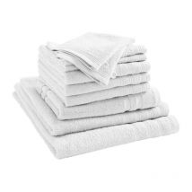 Pack complet 10 pièces 'Spa' salle de bain / 400 gr/m² - Couleur: 'Spa' Neige