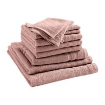 Pack complet 10 pièces "Spa" salle de bain / 400 gr/m² - Couleur: "Spa" Vieux Rose