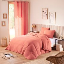 Coton Pur - Pack complet 4 pièces 'Noah' Gaze de Coton 240 x 220 pour lit 2 Places 160 cm - Noah Blush