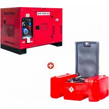Mw Tools - Groupe électrogène diesel 15kW + station de ravitaillement 210L DG150EPPACK1
