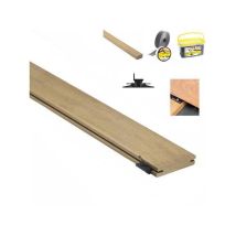 Deckibois - Kit Terrasse 35m² En Bois Exotique Itauba Longueur 1550mm Avec Clips Hardwood, Lambourde, Cale De Ventilation, Plot Pvc Et Bande 
