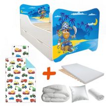 Bebegavroche - Pack Complet Avec Tiroir Et Lit Pirate - 70 x140 cm