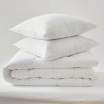 Blanreve - Pack Couette Blanrêve très chaude 240 x 220 + 2 Oreillers 60 x 60 Polycoton 'Confort' traité Anti Acarien Soft & care