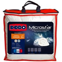Pack Couette Dodo Microstar 140 x 200 cm pour lit 1 place + 1 Oreiller Microstar 60 x 60 cm