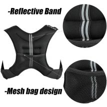 Gilet lesté,10kg Gilet d'entraînement Gilet de Course Taille Unique pour Gym Formation 10kg