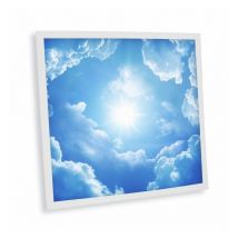 Delitech - Pack de 1 dalle led imprimée - Heaven - 600x600mm - Fabriqué en France (alimentation non fournie)