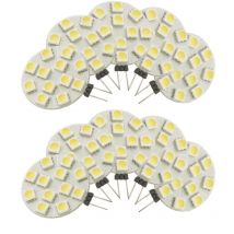 Leclubled - Pack de 10 Ampoule led G4 à 12 smd 5050 2.7W 180lm 150° (25W) - Blanc Froid 6000K