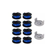 Rtgpt - Pack de 10 bobines de rechange pour coupe-bordures Ryobi One+ AC14RL3A, 18v 24v 40v, ø 1,6mm, longueur 20,11m (incluant 8 bobines et 2