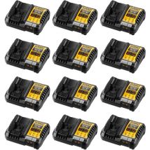 Dewalt - Pack de 12 chargeurs DCB1104-12 (DCB1104 - 12V 18V)