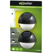 Pack de 2 appliques solaires rondes - 2 x 6 lumens -ez solar