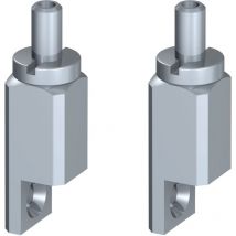 Pack de 2 Attaches autobloquantes à visser pour câble acier 1-1.5mm Artiteq pour cadre en bois