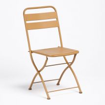 Pack de 2 chaises de jardin pliantes Janti Sklum Moutarde