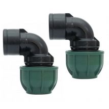 Pack de 2 codos rosca hembra pp 32MM 1 codo macho fabricado enpolipropileno de 32MM x 1PRODUCTO de alta calidad con certificado aenor oferta exclusiva