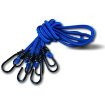 Kibros - Pack de 2 sandows avec crochets Résistance à la rupture 40 kg ø 8 mm x 1 m - Quantité x 1 - Pack 2 sandows