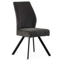 Mkric - Pack de 2 sillas md-Pau tapizado textil gris oscuro, 98cm(alto) 45cm(ancho) 60cm(largo)