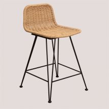 Pack de 2 tabourets en osier Sunset Vali Sklum 60 cm