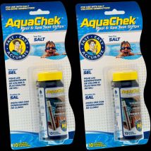 2er Pack Aquachek Salzweiß Analysestreifen für den Salzgehalt.