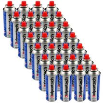 Pack de 28 Cartouches de gaz 250g Butane Bouteille de gaz Camping Réchaud Désherbeur Alpentech