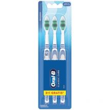 Oral-B Classic Care 3er-Pack Zahnbürsten - Aleatorien Farben 3er-Pack