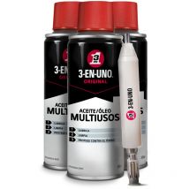 3-en-un - Pack de 3 Multiusos 200 ml - Lubrica, Limpia y Protege Contra el Óxido + Multiherramienta de regalo