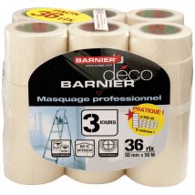 Malerkreppband 36 Rollen – Breite 50mm – Länge 50m
