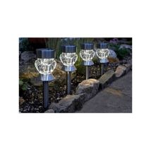 Pack De 4 Balises Solaires Verre Crystal Smart Garden