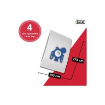 GDE - Pack de 4 bolsas + 2 filtros gn para aspiradores compatibles con Miele series S2 a S7 - 9917730