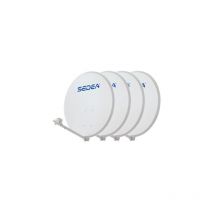 Sedea - Pack de 4 paraboles 65 easy Acier + lnb