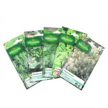 Multitanks - Pack de 5 sachets graines aromatiques - Thym - Oseille - Persil - Menthe - Romarin
