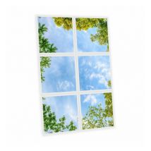 Pack de 6 dalles led imprimées - Central Park - 600x600mm - Fabriqué en France (alimentations non fournies)