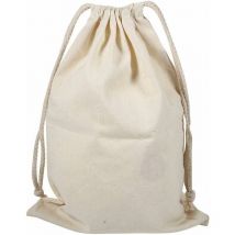 Pack de 6 Sacs de Cordon de Coton, Sac Plat de Stuff de Sac de blanchisserie de Stockage de Cordon de Coton de ménage pour l'usage à la Maison de