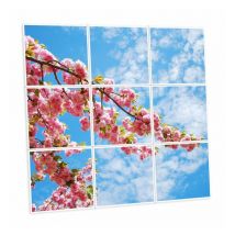 Pack de 9 dalles led imprimées - Osaka - 600x600mm - Fabriqué en France (alimentations non fournies)