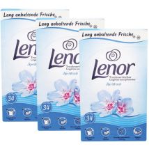 Confezione di salviette ammorbidenti Lenor April Freshness Blu - da 102 a 204 lavaggi Confezione da 3
