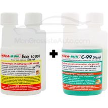 Mecarun - Pack décrassage eco 10000 Diesel + C99 Diesel, 250ml