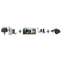 Pack Départ Camping - Htc Equipement - Incluant : 1 Housse Pour 2 Vélos, Sangle Anti Tempete, Adaptateur