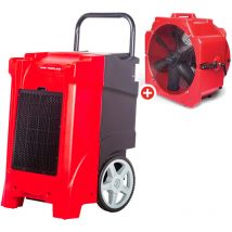 Mw Tools - Pack déshumidificateur pro 90L/Jour BDP90 + Ventilateur sécheur ø500mm MV500PPL BDP90SETB