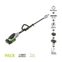 Pack Élagueuse Téléscopique Ego Power Batterie 4ah Et Chargeur Inclus Guide 25cm Ps1003e