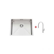 Luisina - Pack évier mitigeur Vibrato Inox Lisse + mitigeur RC96137DO015, L03747