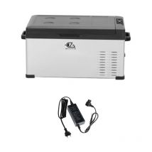 Pack EZA Glacière a Compression 25L 12/24/230 Volts Portable + Adaptateur Camping