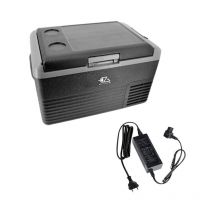 EZA - Pack Glacière a Compression Electrique 30L 12/24/230V Portable Camping-Car + Adaptateur 12/220V