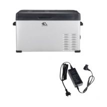EZA - Pack Glacière a Compression Electrique 30L 12/24/230V Portable Camping-Car + Adaptateur 12/220V